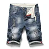 Top Selling Short Jeans Breathable Denim Ripped Short Jeans Men