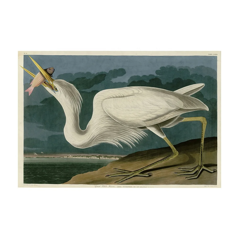 Parti Populiste Lukisan Burung Bangau Putih