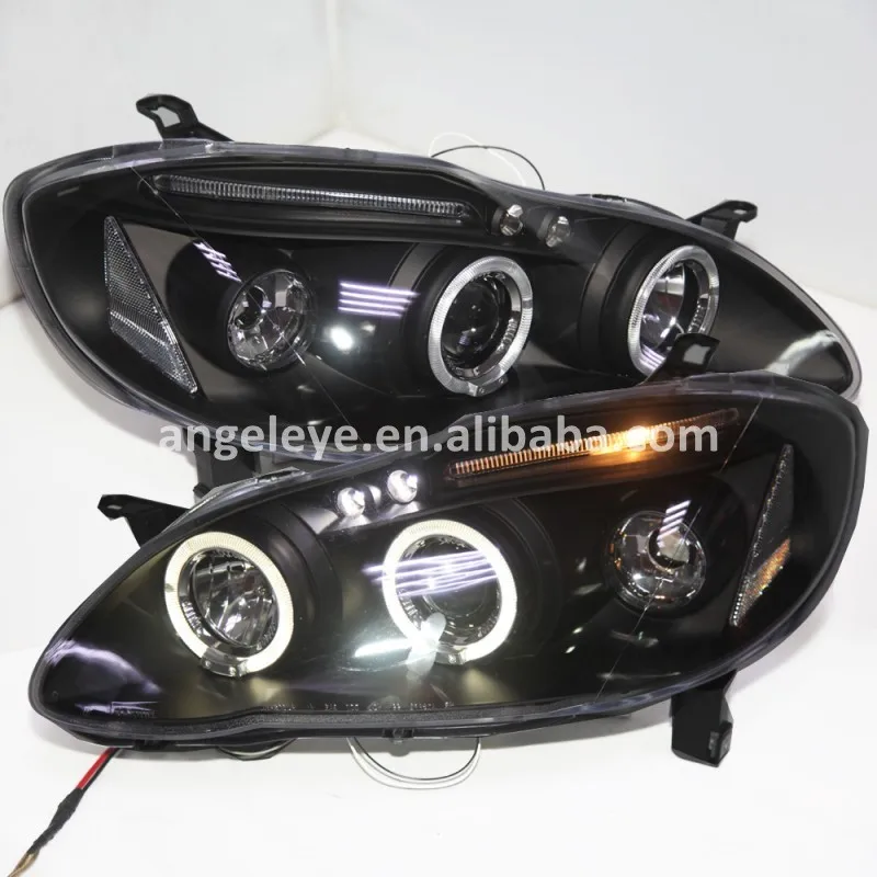 For Toyota Corolla Altis Led Head Lamp Angel Eyes Front Lights For Toyota Corolla Altis Led Head Lamp Angel Eyes Front Lights 2001 To 2006 Year Jy
