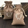 Brown Canvas Tooth Bag