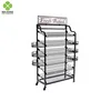 Mobile Floor standing bread rack display stand wire shelves