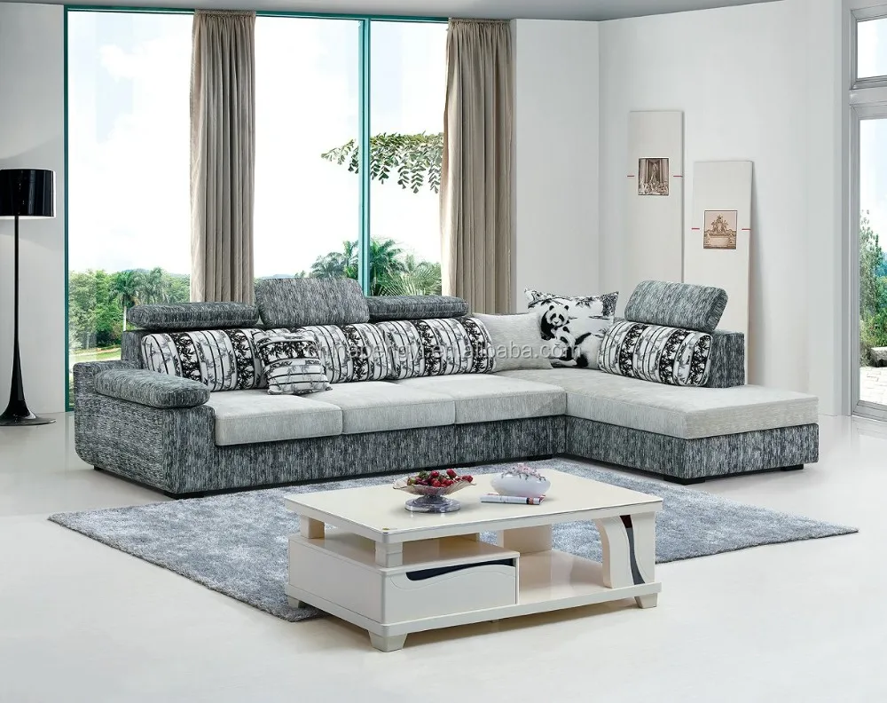 2016 cheapest promotional fabric corner sofa,living room