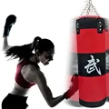 70cm sandbag EMPTY Training Fitness MMA Boxing Bag Hook Hanging Kick Fight Bag Sand Punch Punching