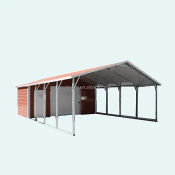 Metal Carport With Storage Room - Buy Steel Workshops 