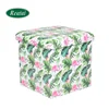 Reatai new style PVC leather footrest storage stool for home furniture