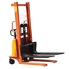 JICHUAN china 1ton 2.5M semi electric powered forklift truck stackers new forklift sales