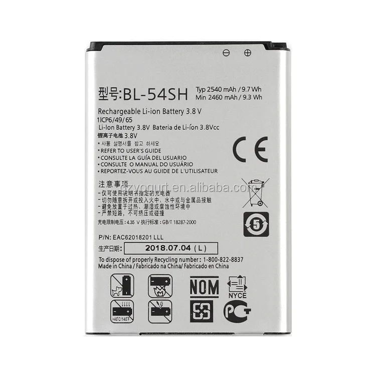 Original LG bl-54sh batería Optimus g3 LTE f260 f7 us870 voltios 2 net dual p698 accu 