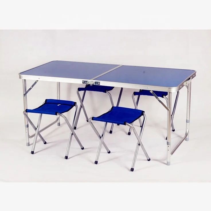 
Outdoor picnic folding aluminum table and chair 
