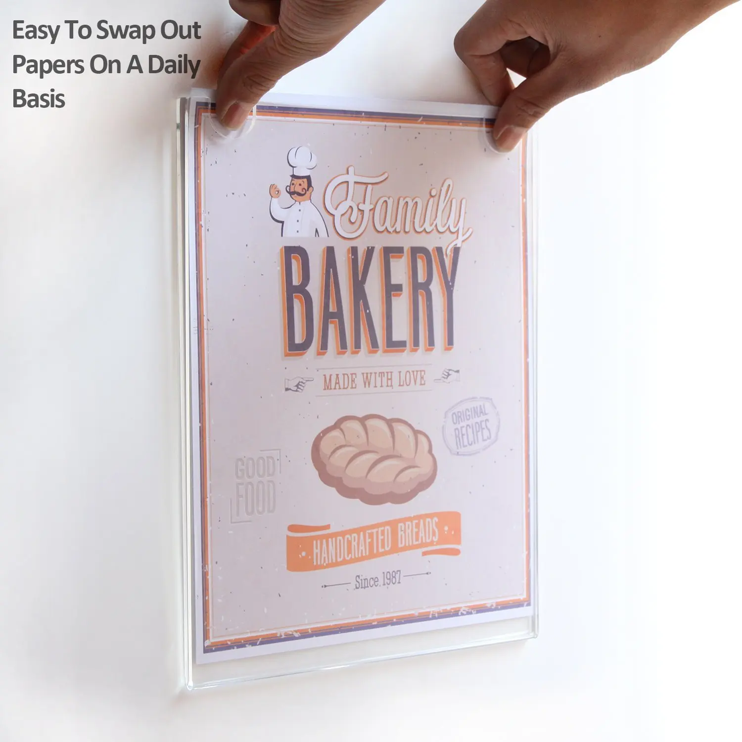 Wholesale Wall Mount Clear Acrylic Sign Holder Menu Holder Photo Price