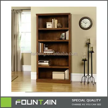 4 Adjustable Shelves Tall Modern Teak Wood Bookcase Buy Teak