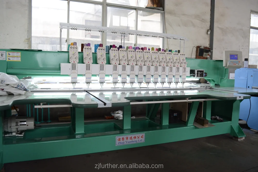 Flat Embroidery Machine 3 Needles 13 Heads Embroidery Machine Without