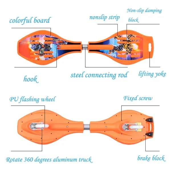 Caster Street Land Surf Wave Board With Pu Flashing Wheel Buy Wave