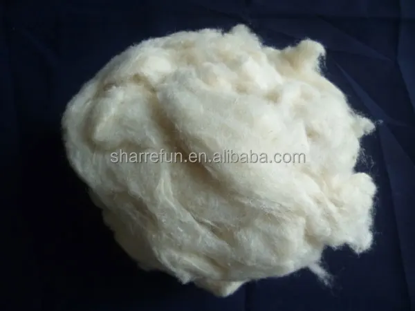 100% Tussah silk noil,Tussah silk waste,silk fibre