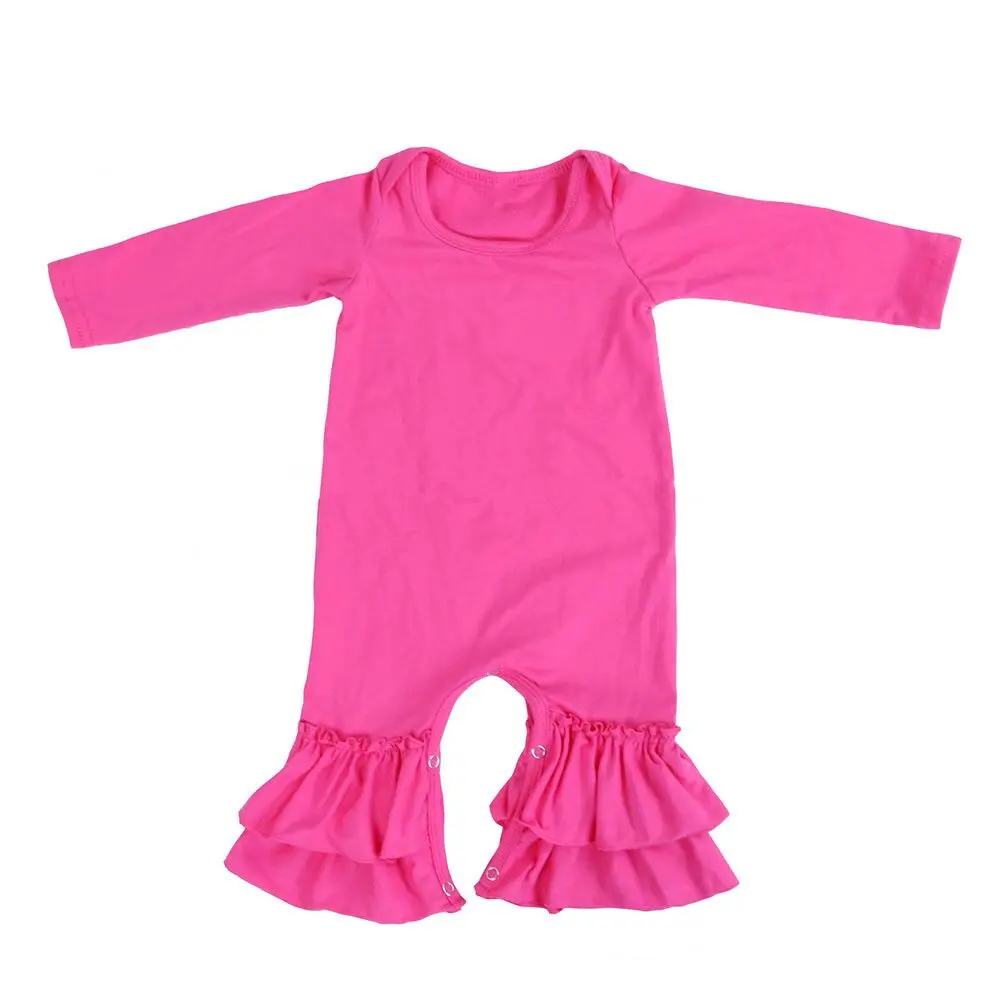 ruffle long sleeve jumpsuit