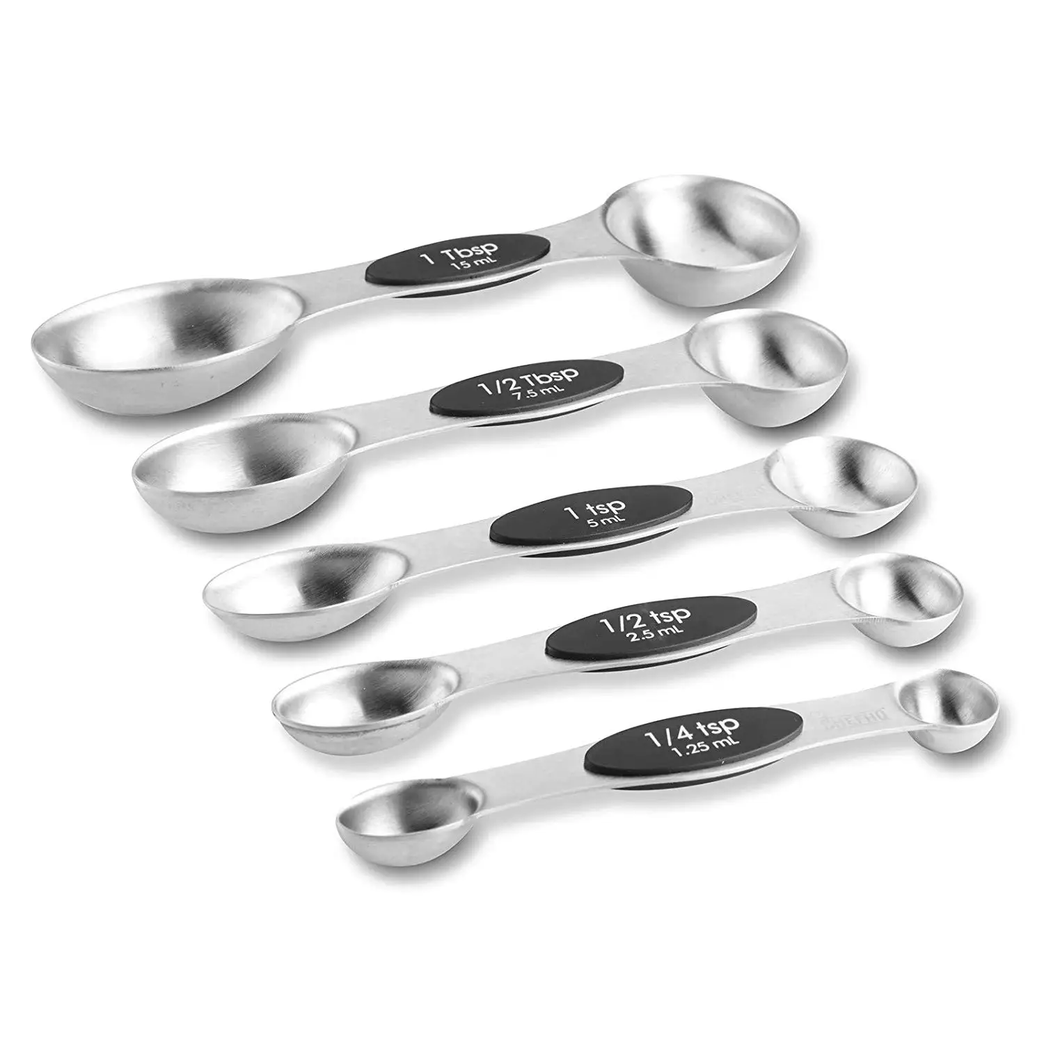 Set of 5 Betan Endurance Metal 304 Stainless Steel 1 Tablespoon Measuring Coffee Scoop Spoon 