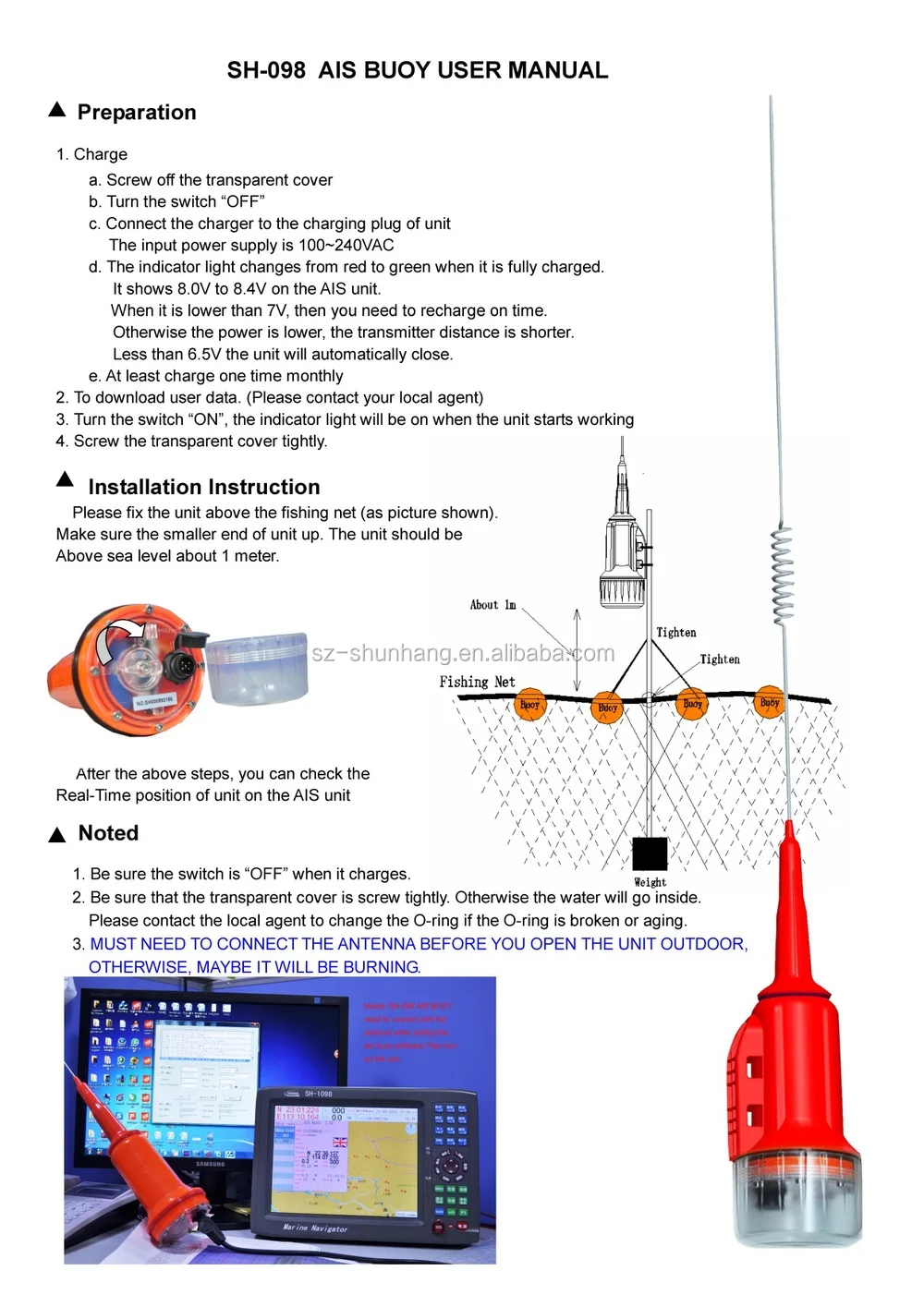 High Quality Ais Buoy For Fishing Net Tacker Position 2015 Hot Selling