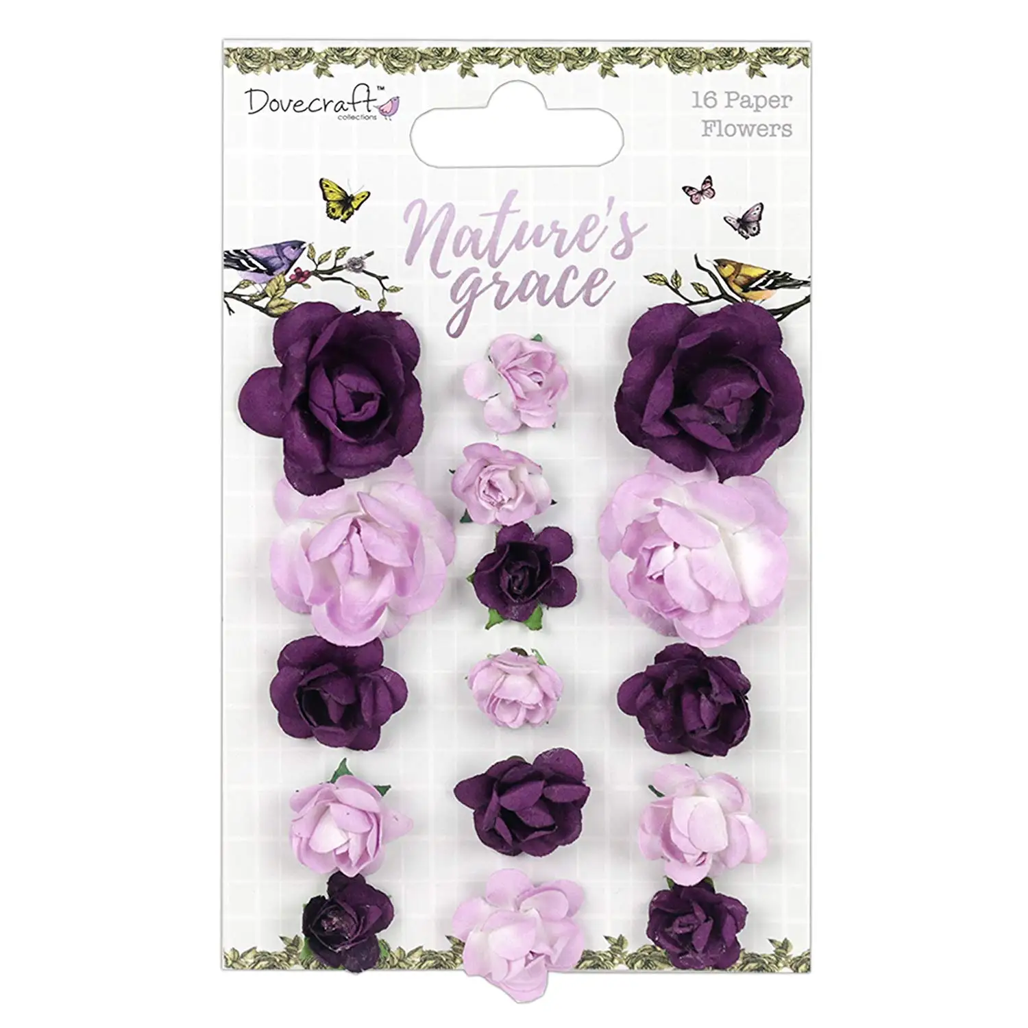 Dovecraft Premium Nature's Grace Paper Craft Collection - Paper Flowers