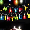 Shenghui 1.5M Happy Birthday Alphabet string Greeting String Fairy Lights Holiday party lighting String Lamp 14 LED Color Light