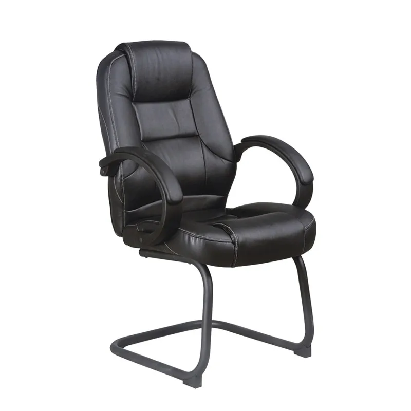 Cheap Guest Visitor Chair,Leather Office Chair With Fixed Armrest Buy