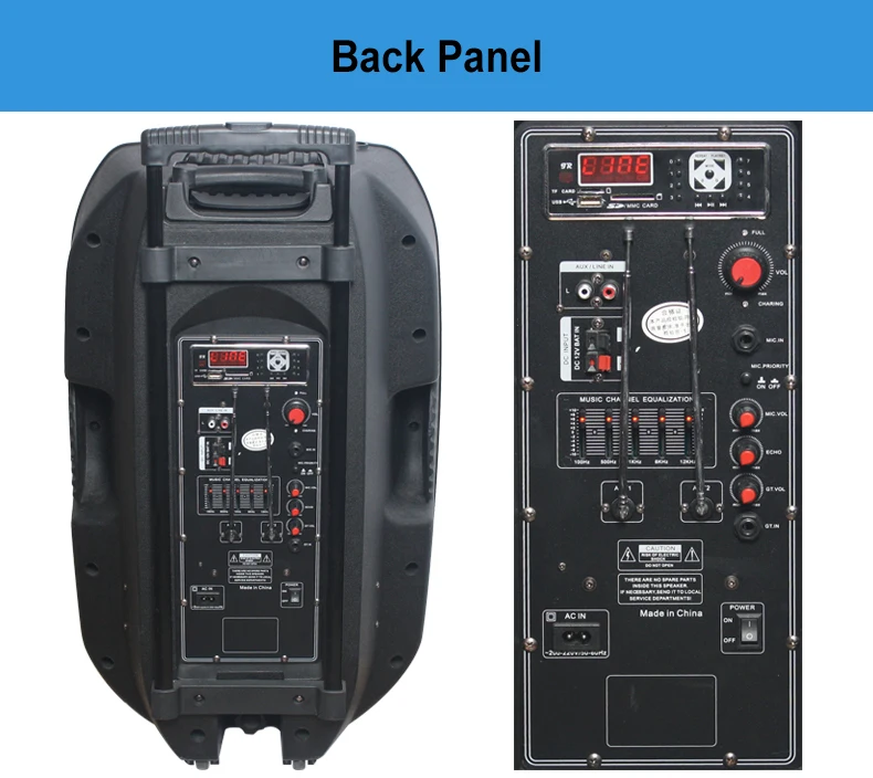 Professional 2.0 Active Stage Speaker Sound System Single15 Inch Pa