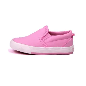 pink canvas shoes