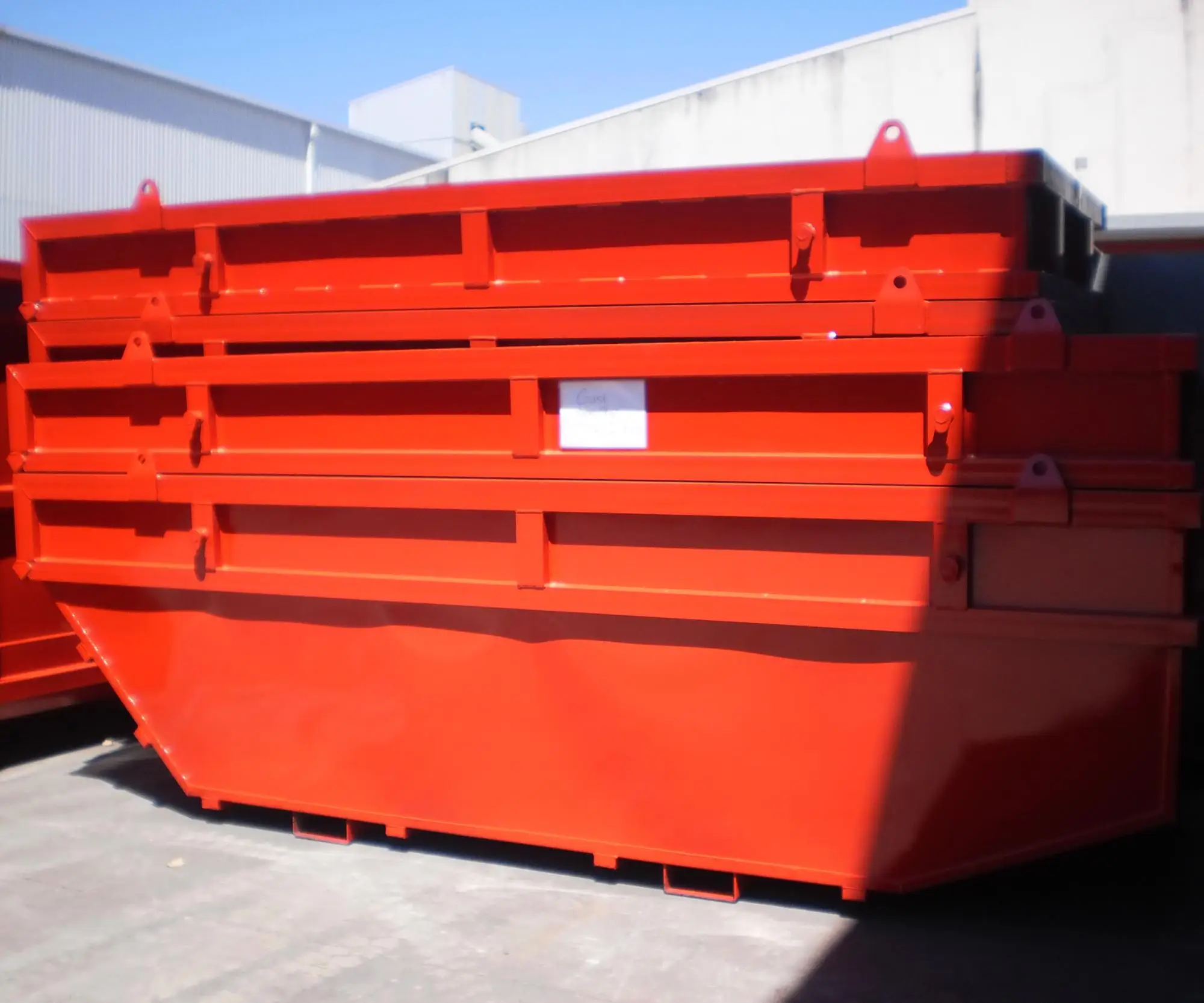 T14a 7m3 Marrel Skip Bins Truck Metal Scrap Containers With Crane And