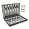 24 piece pcs stainless steel flatware cutlery set in giftbox