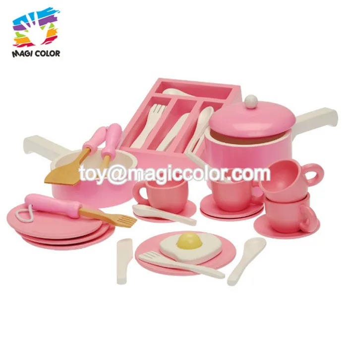 wooden tea party set