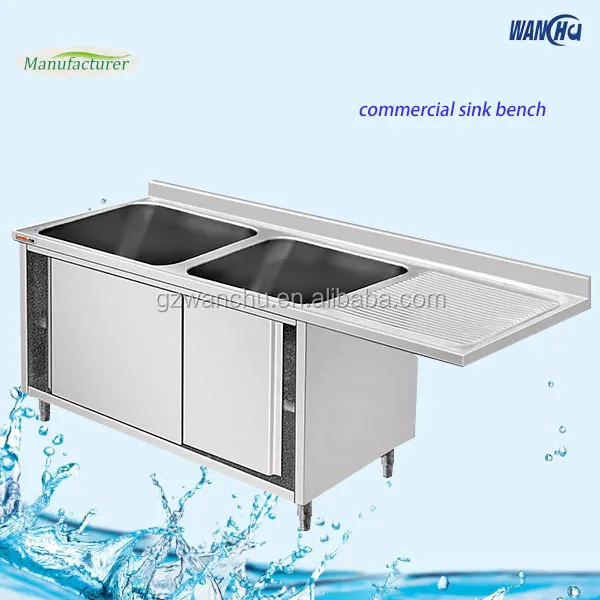 Fast Food Kitchen Equipment Stainless Steel Cabinet With Laundry