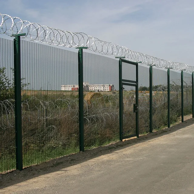 
Low Carbon Steel Welded Wire Mesh 3 Wave folds 358 / 3510 Security mesh fence 