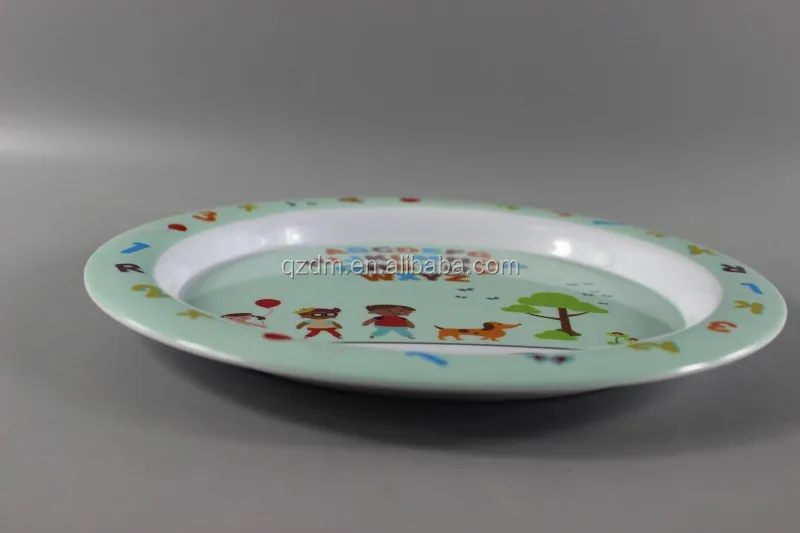 Sales promotion Melamine Kids Dinner Plate Lunch Dishes