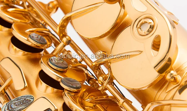 brush gold alto saxophone/Abrasive blasting golden saxophone