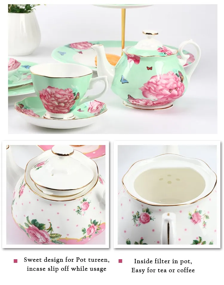 Home Goods Tea Sets Small Ceramic Teapot Set With Beautiful Pattern From Awalong Buy Teapot