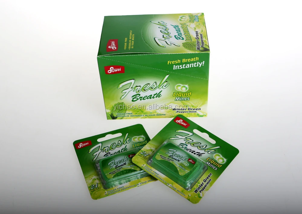 Winter Green Pepper Mint Sugar Free Oral Fresh Breath Liquid Mint Pill