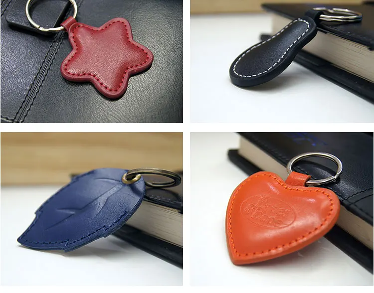 Dejian Best Cheap Custom Leather Keychain with HF 13.56 MHz 4K S70