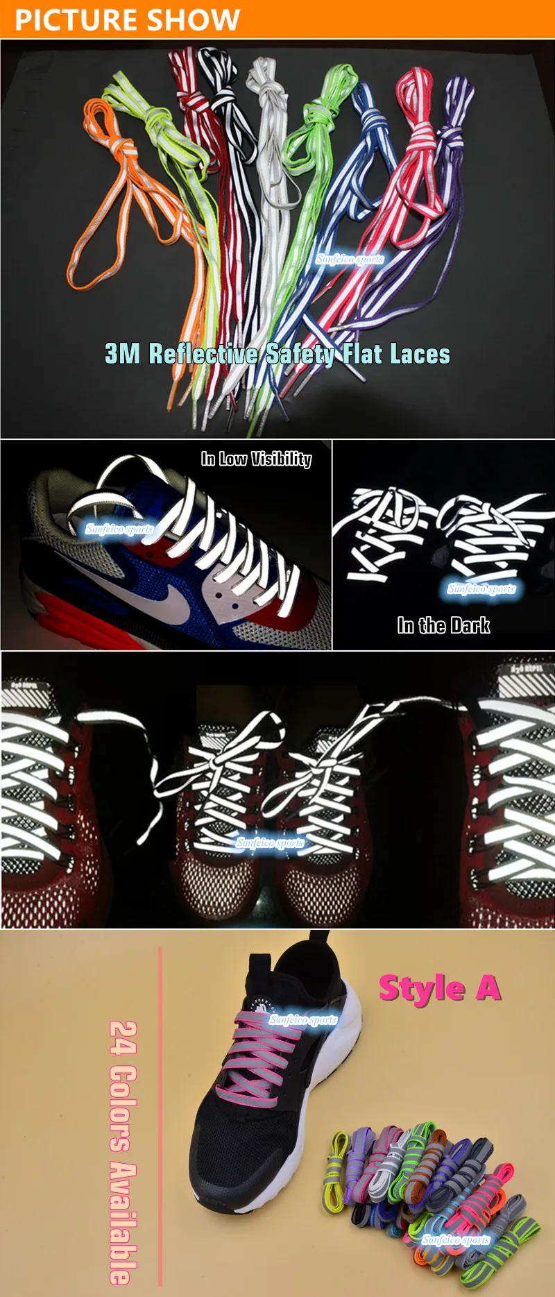 3m shoelaces flat