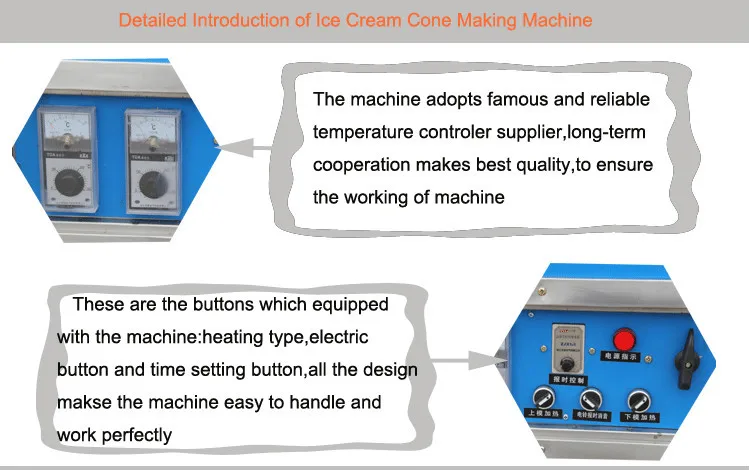 GG-32C Semi-automatic Ice Cream Cone Wafer Making Machine With Good Quality