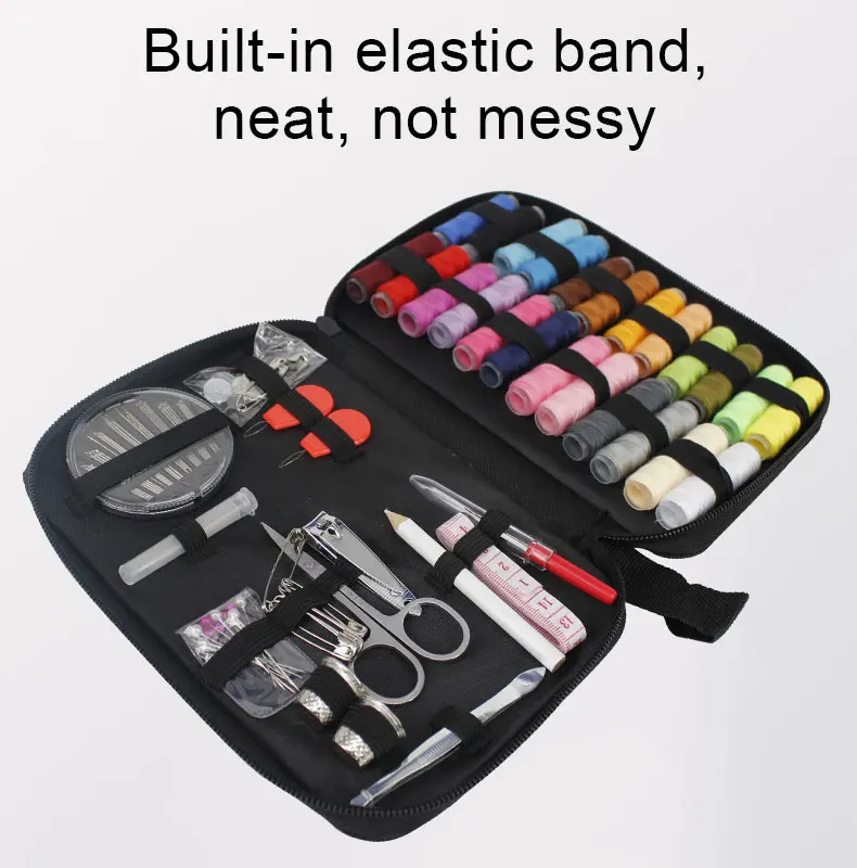 Diy Sewing Kit Beginners Home Portable Sewing Kit With Scissors,Thimble