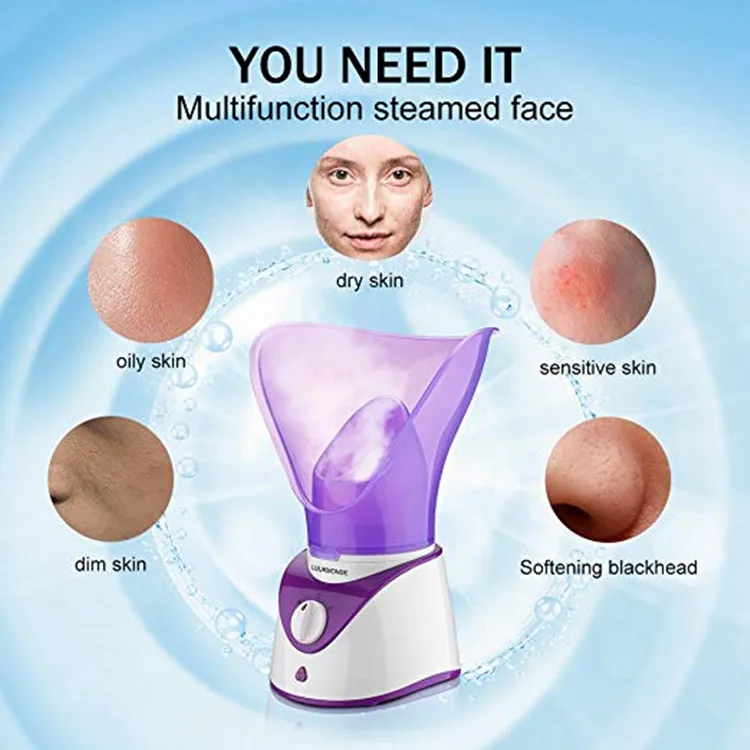 Home Facial Steamer Sauna Pores With Timer Face Steaming Skincare Deep