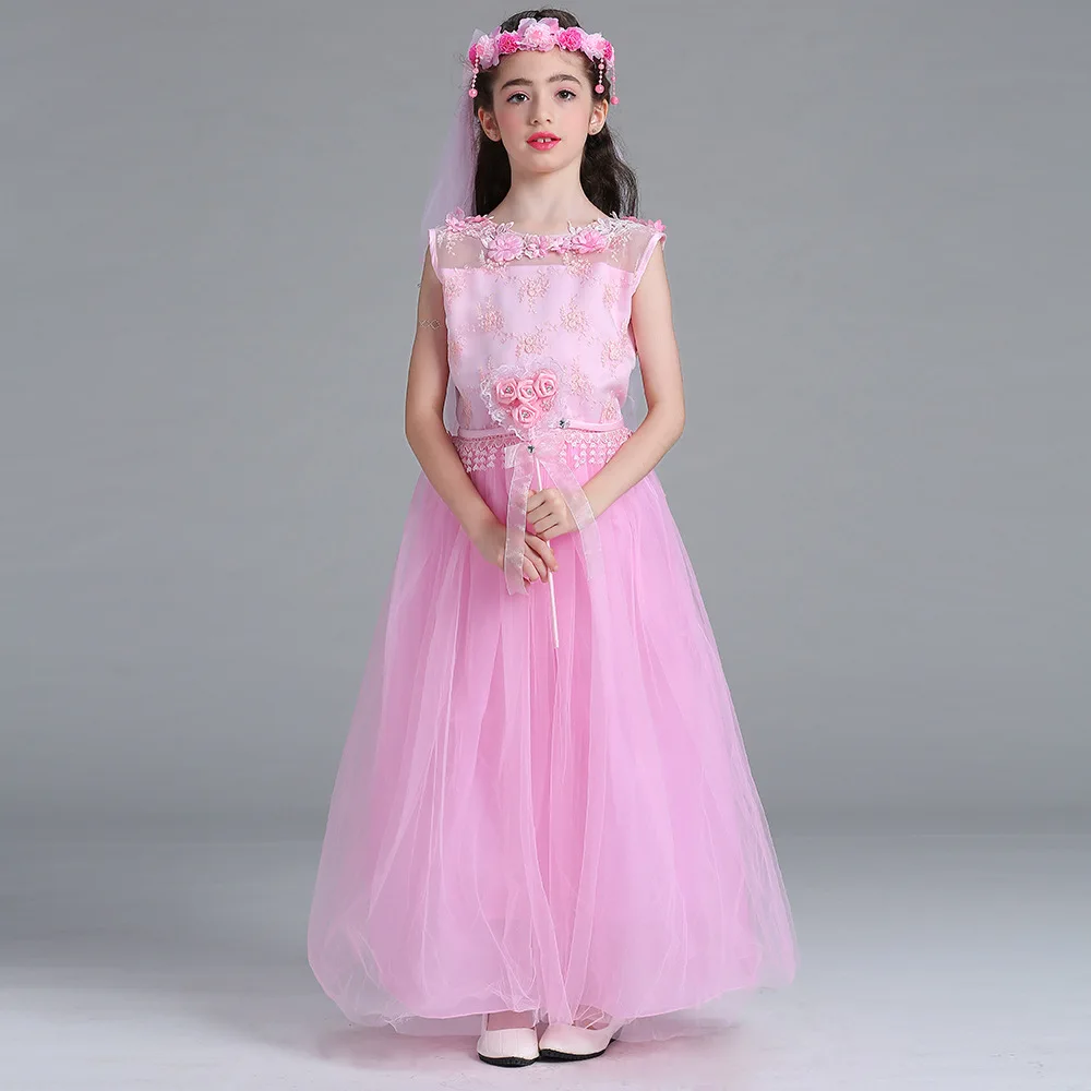 2017 Factory Direct Sales Fancy Kids Princess Wedding Dresses Formal ...