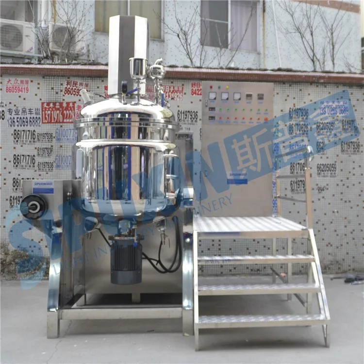 Thailad 300L bottom vacuum homogenizing emulsifying main pot (29)