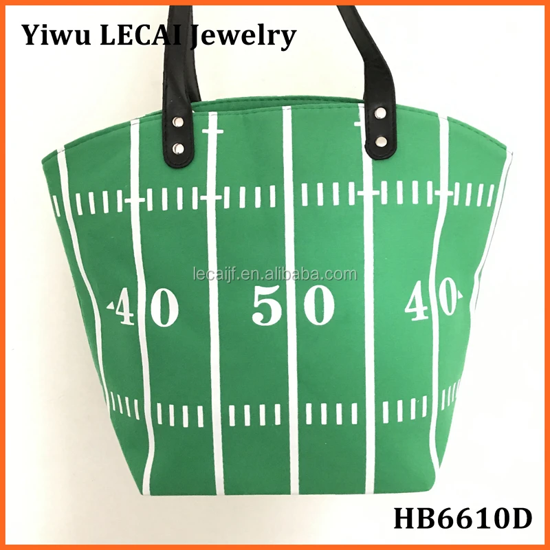 Large Canvas Personalized Team Football Field Tote Bags Bag Monogram Product On
