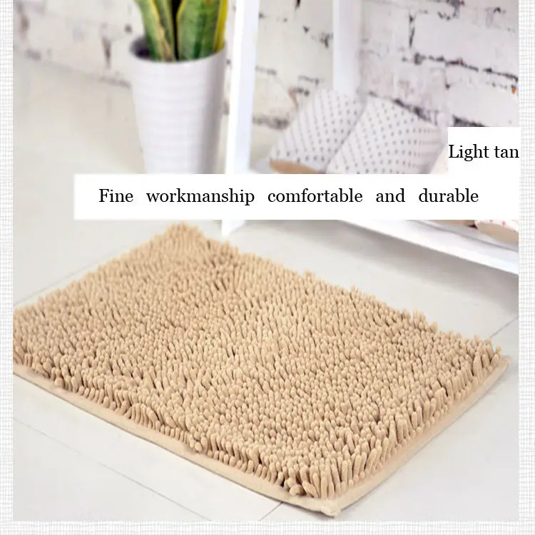 Rubber Washable Chenille Microfiber Bath Floor Mat - Buy Microfiber ...