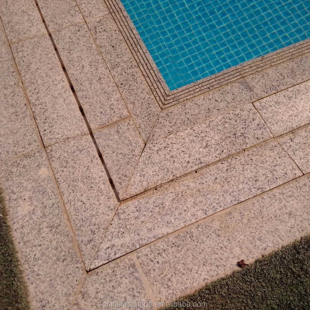 Hot New Retail Products G681 Cream Granite Outdoor Swimming Pool Edge Bullnose Border Tiles For