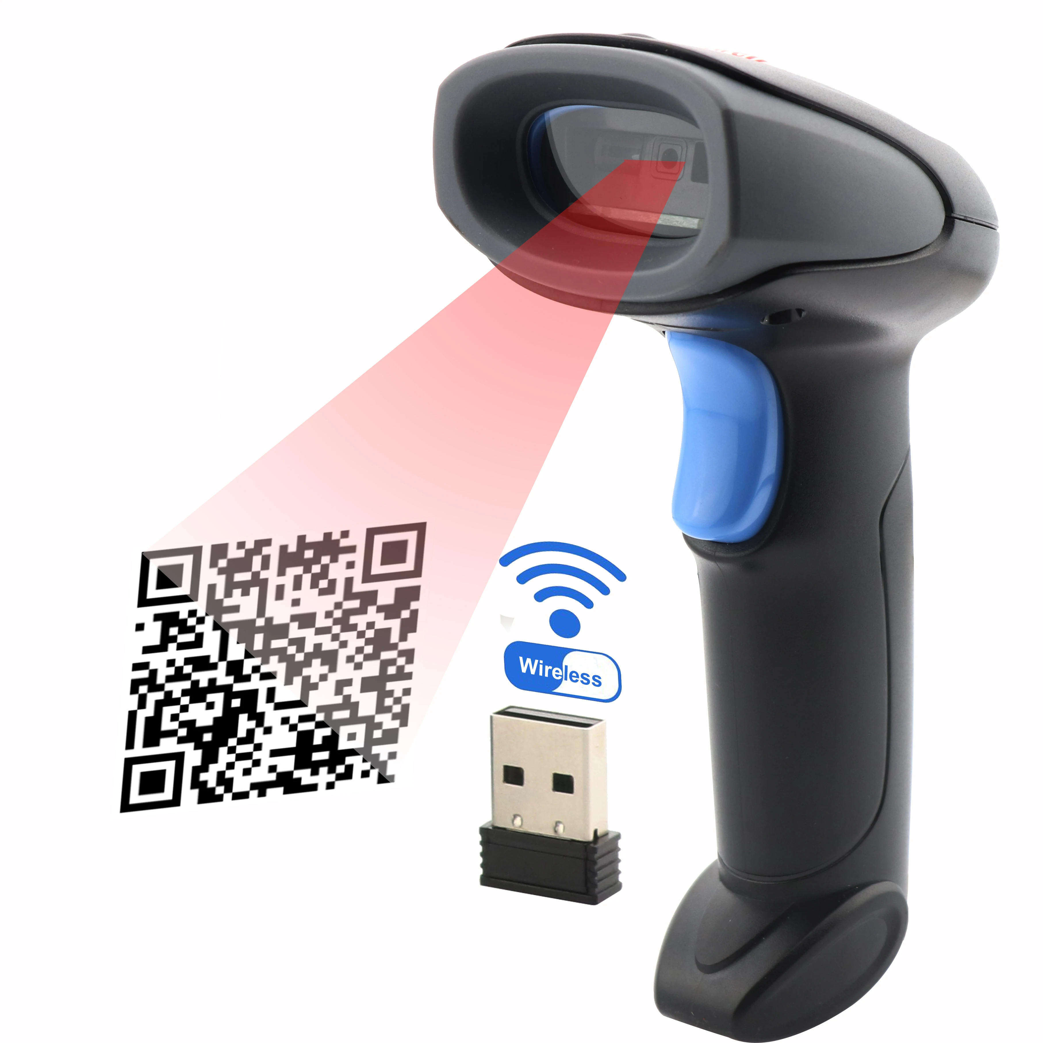 Сканер штрих кодов беспроводной для 1с. YHDAA YHD-1100dw 2d Wireless Barcode Scanner. Сканер QR кода купить.