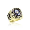 Unique Design Concept Custom Silver Gemstone Ring Cool Men'S Ring