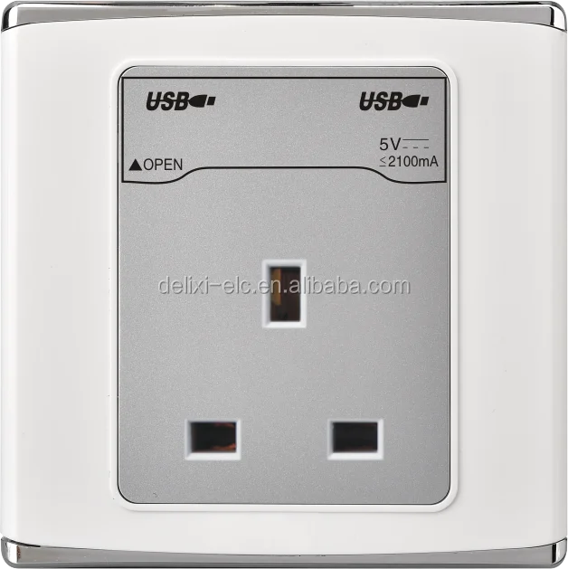 Aluminum Base Usb Electrical Switch Socket Pakistan Switch Socket
