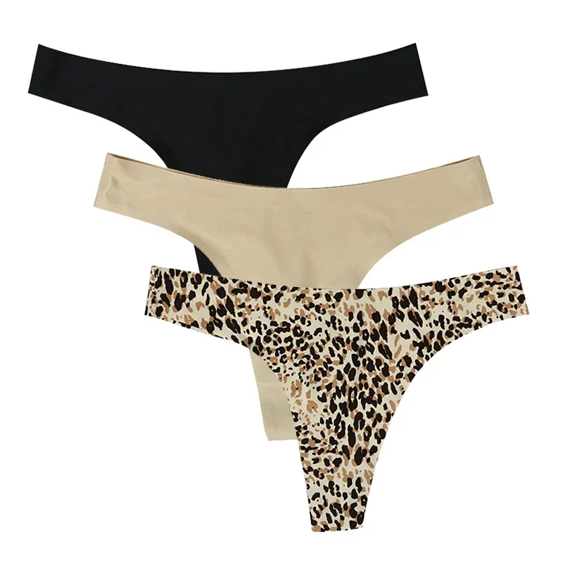 Women G-string Thong Low-waist Leopard Print Sexy Lady Panties ...