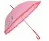 Quality Custom Screen Printing Pink Ruffle Frill Stick Japanese Cartoon Child Girl Gift Umbrella