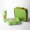 4 Compartments Leakproof Bento Lunch Box with Removable Tray and Lunch Bag